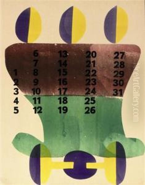 Calendar 1944 by Henrik Nicolaas Werkman