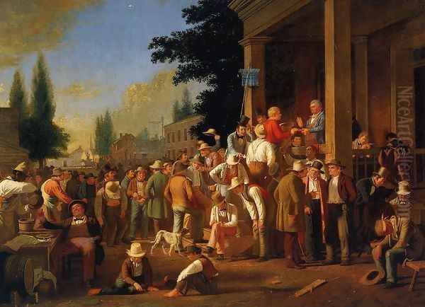 The County Election (no.1) by George Caleb Bingham