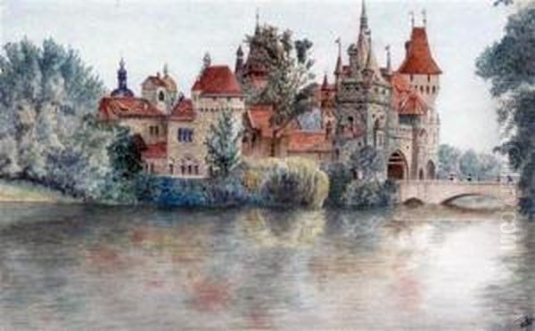 Views Of Heidelburg And Budapest by John Douglas Woodward