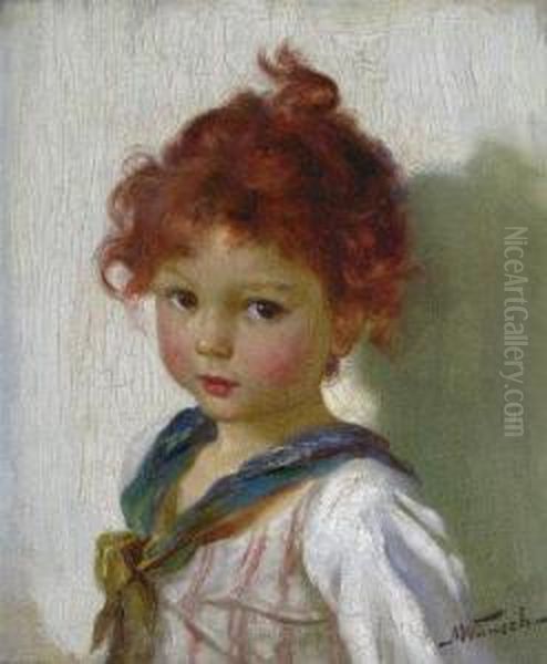 Portrait Of A Young Girl by Marie Wunsch