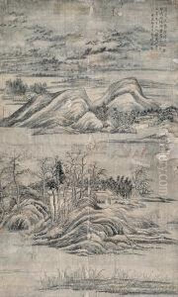 Landscape by Zhang Zhiwan