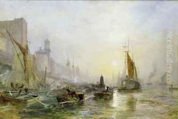 Shipping on the Thames by Samuel Bough