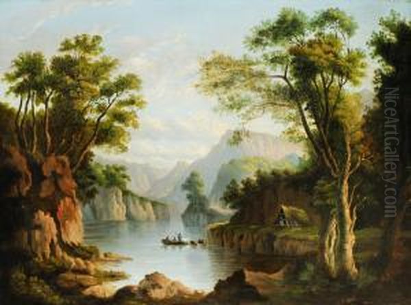 Flusslandschaft Mit by George Cuitt