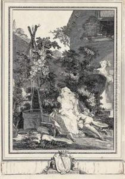 Le Jardinier Galant. 1778. by Pierre-Antoine Baudouin