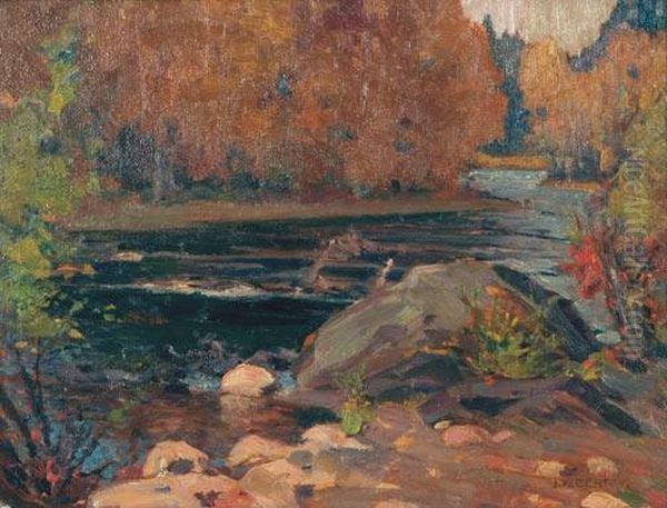 Autumn Stream, Algonquin Park by John William Beatty