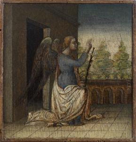 Ange De L'annonciation, Vierge 
De L'annonciation, Le Christ Devant Pilate Et La Descente De Croix by Giovanni Bellini