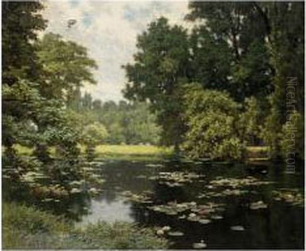 Etang En Ile De France by Henri Biva