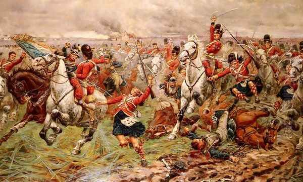 Waterloo- Gordons and Greys to the Front, 18th June, 1815 by Stanley Berkeley