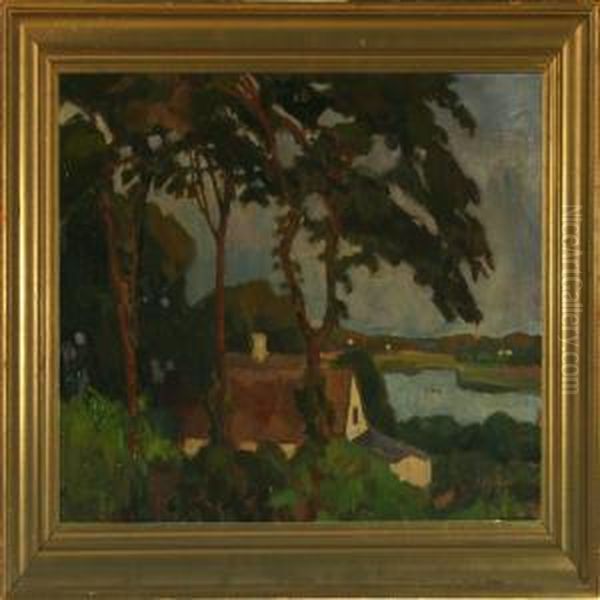 Landscape With House by Axel Bredsdorff