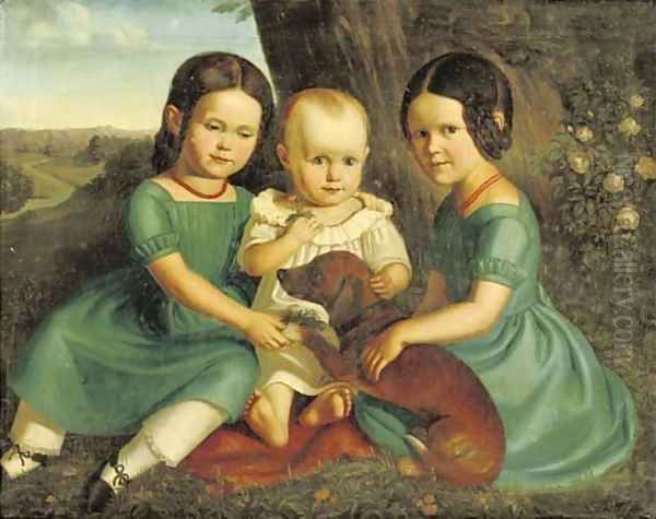 Siblings with their favorite friend by Carl the Elder Begas