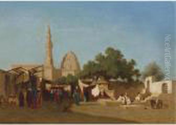 Mosque Of Sultan Hassan, Cairo by Charles Theodore Frere