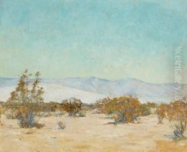 A Desert Landscape, Thought To Be The San Jacinto Mountains by Alson Skinner Clark