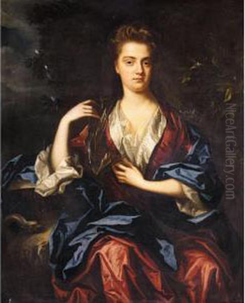 Portrait Of Margaret Watson, Lady Monson by Johann Closterman