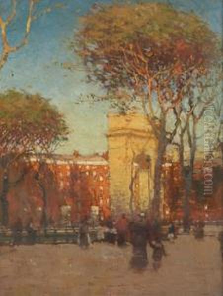 Washington Square by Paul Cornoyer