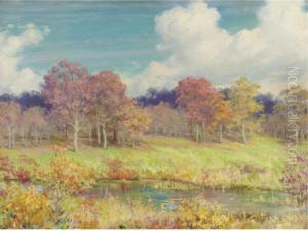 Autumn Landscape by Charles Curran