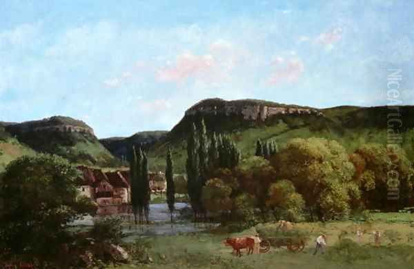 View of Ornans 1864 by Gustave Courbet