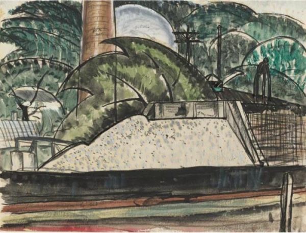 Power House Dock by Arthur Garfield Dove