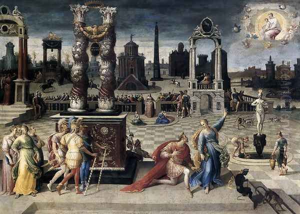 Augustus and the Sibyl 1575-80 by Antoine Caron