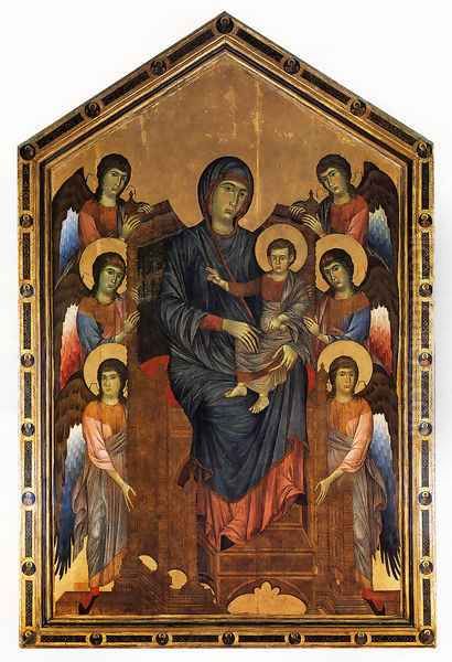 The Virgin And Child In Majesty Surrounded By Six Angels by (Cenni Di Peppi) Cimabue