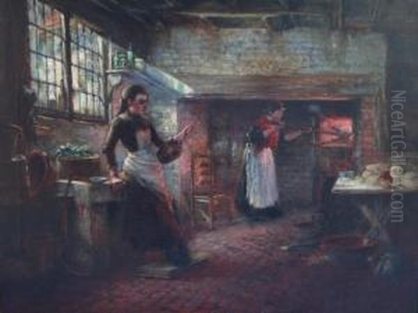 In The Kitchen by Herbert John Finn