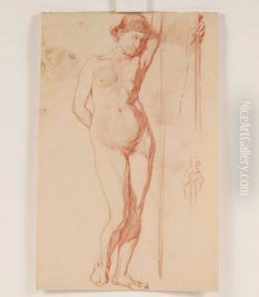 Nude Male And Female Sketches by William Forsyth