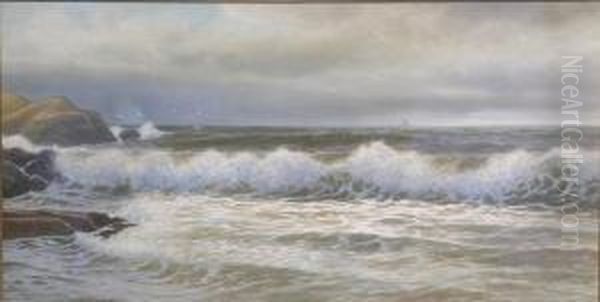 Storm At Nahant, Massachusetts by George Howell Gay