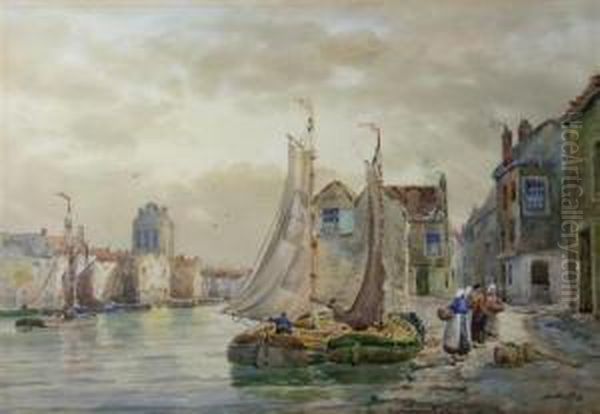 Dordrecht Harbour by John Hamilton Glass