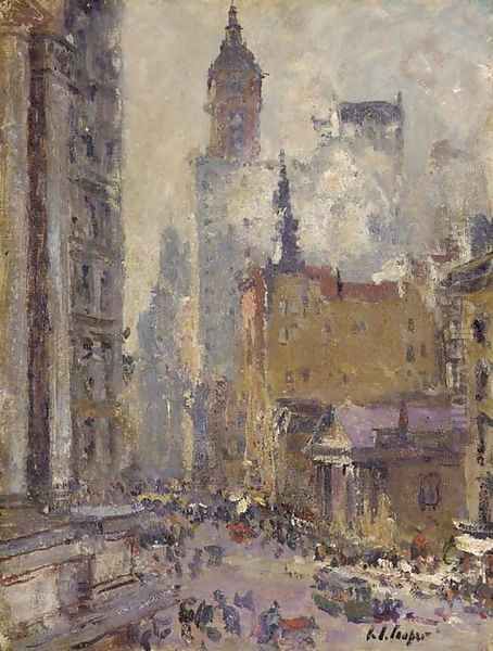 Broadway from the Post Office by Colin Campbell Cooper