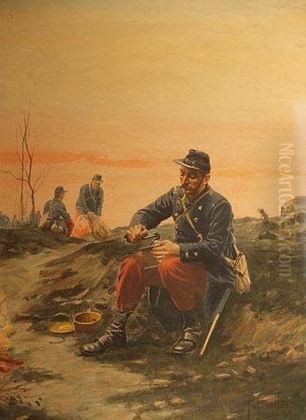 A Rest After The Battle by Paul Louis Narcisse Grolleron