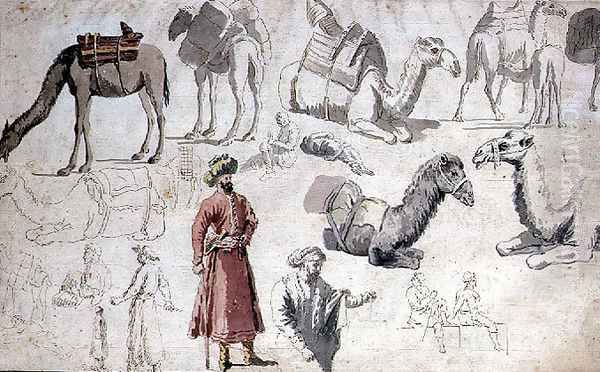 Camel Studies by Louis Francois Cassas