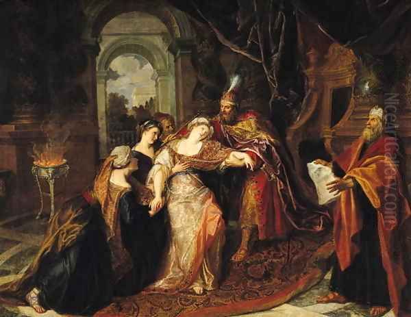 Esther before Ahasuerus before 1697 by Charles-Antoine Coypel