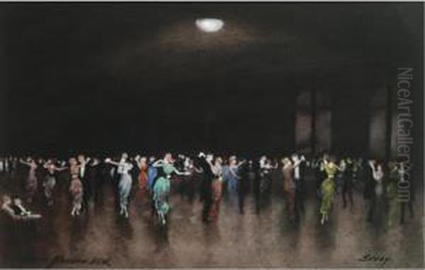 Ballroom Dancing At The Savoy, London by Hans Jacob Hansen