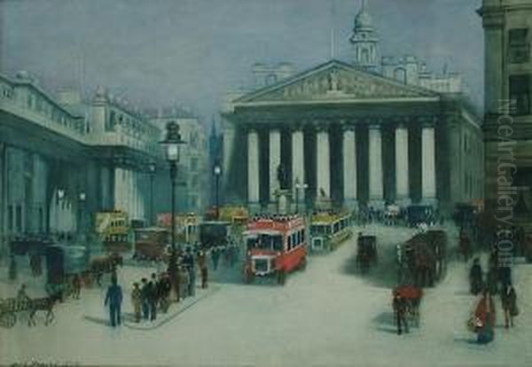 The Royal Exchange by Hans Jacob Hansen