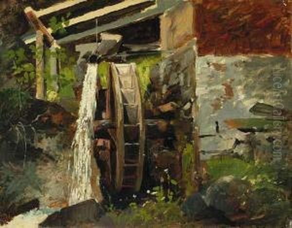 ''the Mill-schwyz, Switzerland'' by William Stanley Haseltine