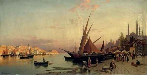 The Bosphorus, Constantinople by Hermann David Salomon Corrodi