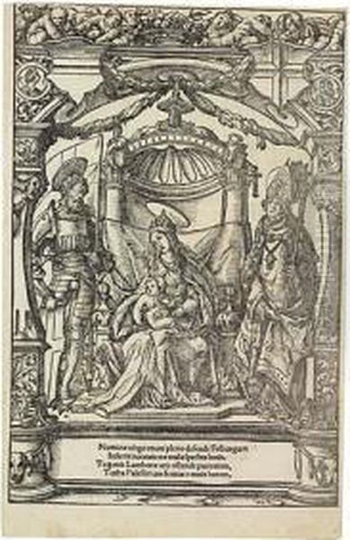 The Virgin And Child With St. George And St. Lambert by Hans Holbein the Younger