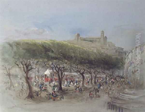 The Market, Cannes by Lady Honoria Cadogan