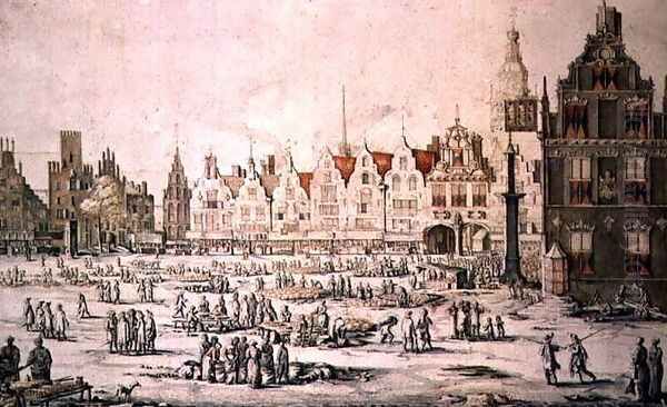 View of Nijmegen by Jan I van Call