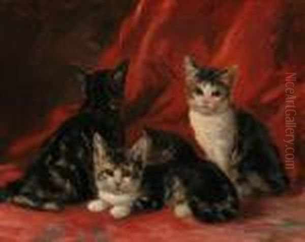 Three Kittens by Louis Eugene Lambert