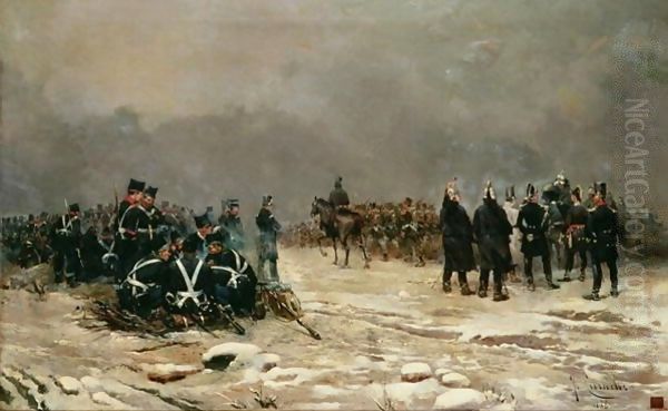 The Battle of Arlabon by Josep Cusachs y Cusachs