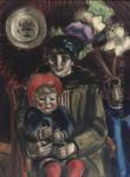 Mother And Child by Henri Le Fauconnier