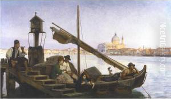 Le Dimanche A Venise by Jean-Jules-Antoine Lecomte du Nouy