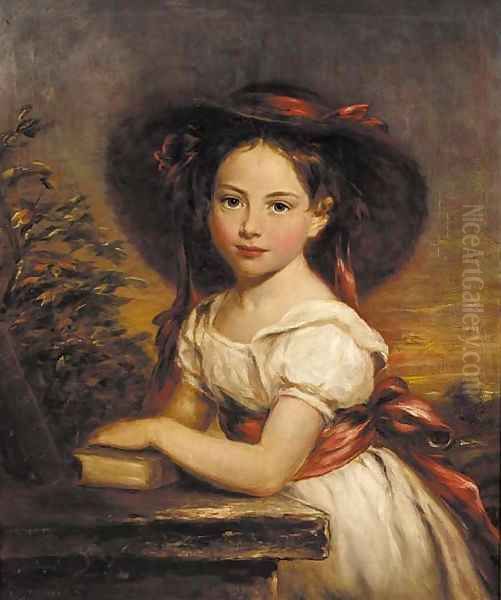 Portrait of a girl by Margaret Sarah Carpenter