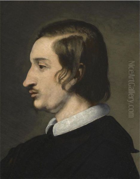 Portrait Of A Man In Profile, Bust Length by Lorenzo Lippi