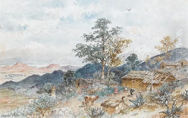 A Mexican Farmstead by August Lohr