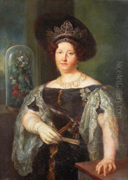 Retrato De La Reina De Las Dos Sicilias by Vicente Lopez y Portana