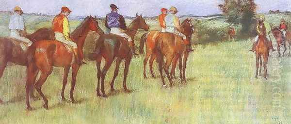 Jockeys by Edgar Degas