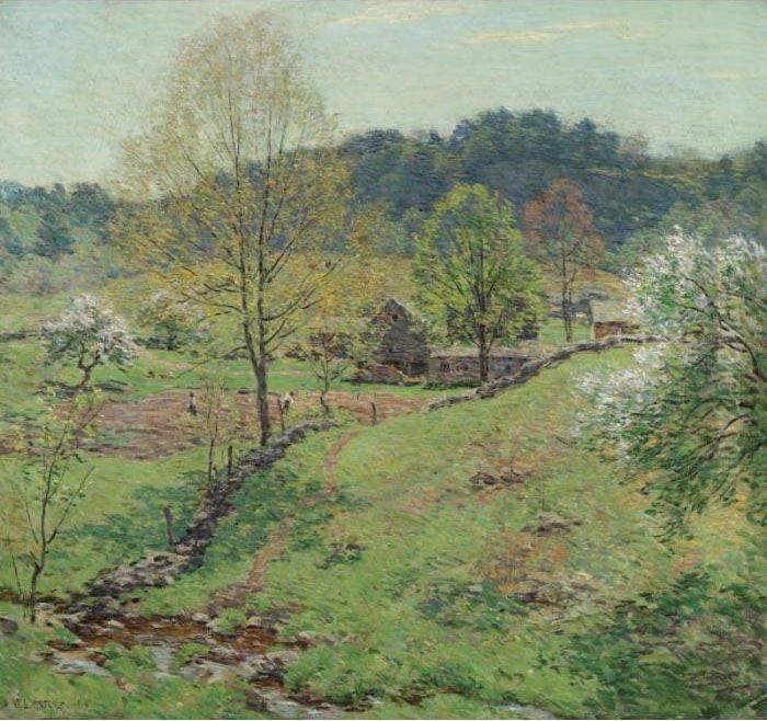 Maytime Oil Painting - Willard Leroy Metcalf