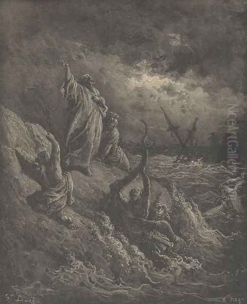 Paul's Shipwreck by Gustave Dore