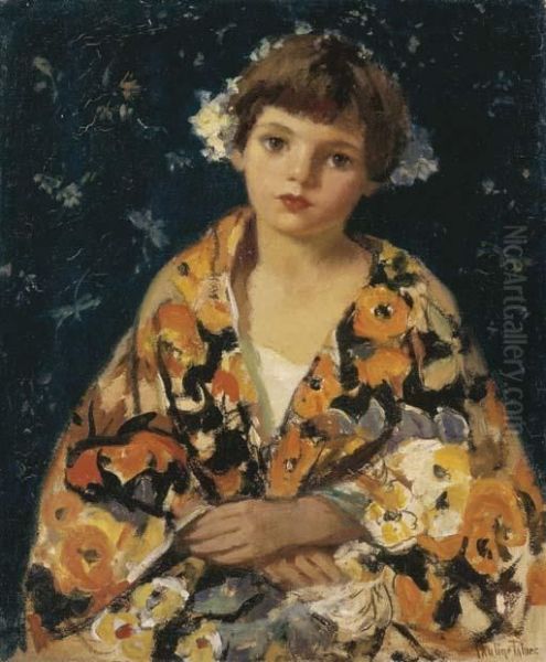 Girl In Kimono by Pauline Lennards Palmer